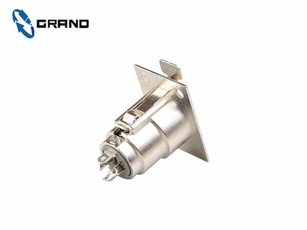 GLD2136三芯方板母座 线盘连接器 三芯卡侬插座