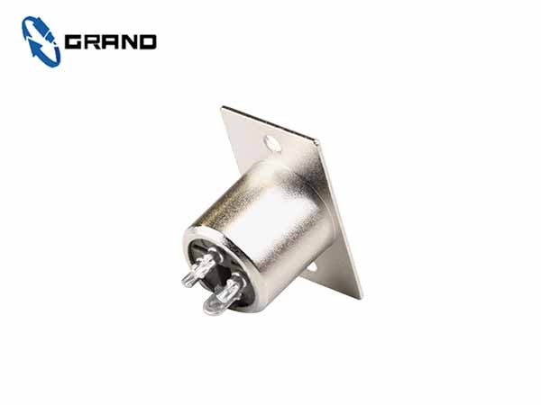 GLD2138三芯方板公座 线盘连接器 卡农插座